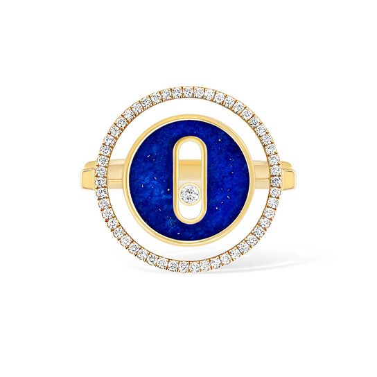 Messika Lucky Move Small Yellow Gold Lapis & Diamond Pav&eacute; Ring 11951 YG image number 0